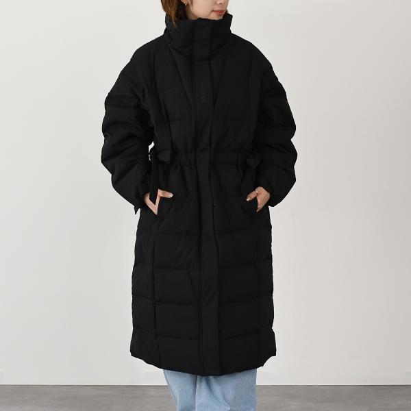 GANNI TECH SEERSUCKER PUFFER DOWN COAT