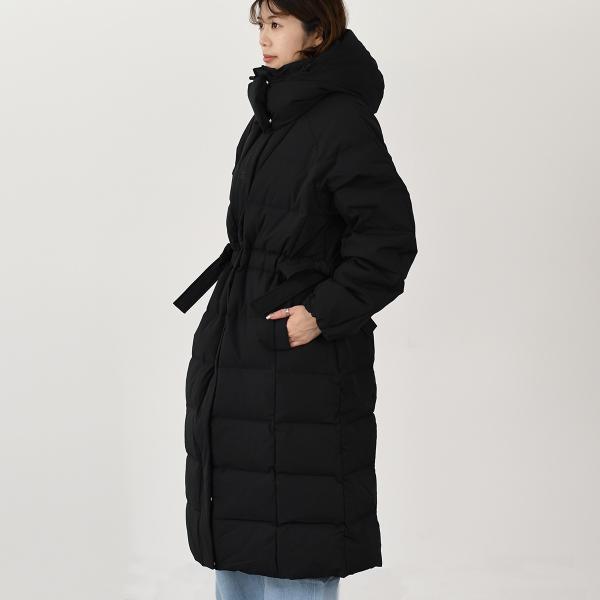 GANNI TECH SEERSUCKER PUFFER DOWN COAT