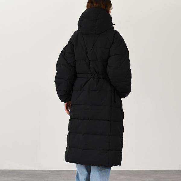 GANNI TECH SEERSUCKER PUFFER DOWN COAT