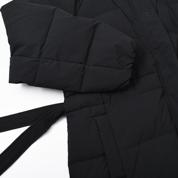 GANNI TECH SEERSUCKER PUFFER DOWN COAT