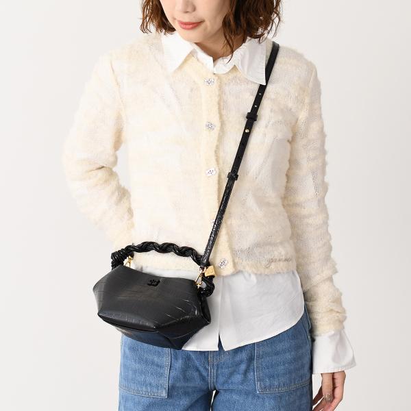 GANNI ALPACA MOHAIR BOUCLE CARDIGAN