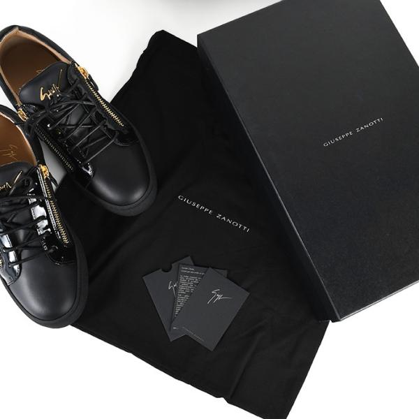 GIUSEPPE ZANOTTI 가죽 로고 스니커즈