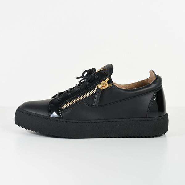 GIUSEPPE ZANOTTI 가죽 로고 스니커즈