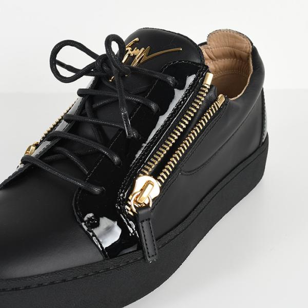 GIUSEPPE ZANOTTI 가죽 로고 스니커즈