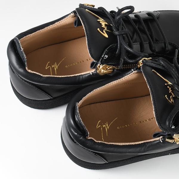 GIUSEPPE ZANOTTI 가죽 로고 스니커즈