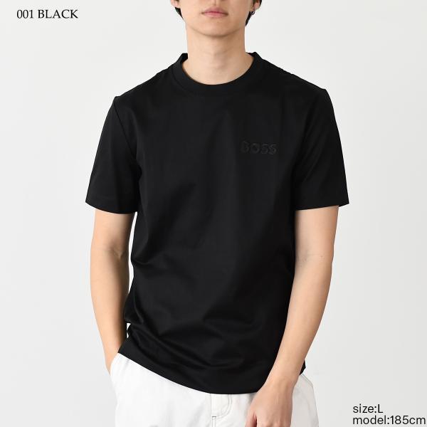 HUGO BOSS コットンジャージーTシャツ ロゴエンブロイダリー