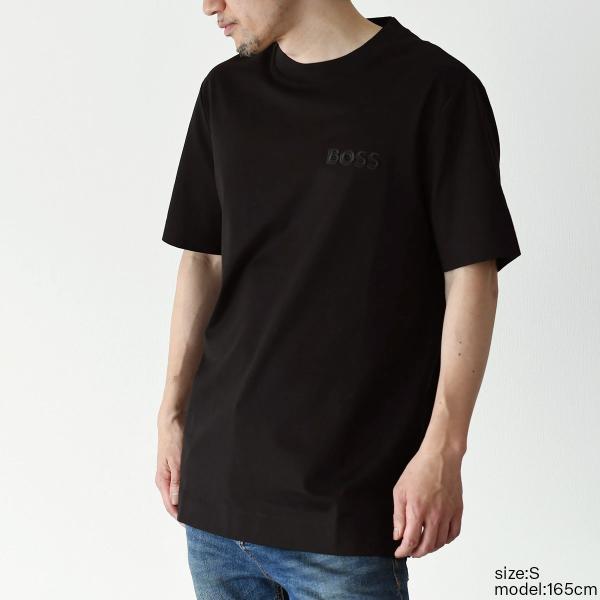 HUGO BOSS コットンジャージーTシャツ ロゴエンブロイダリー