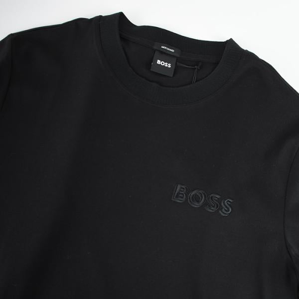 HUGO BOSS コットンジャージーTシャツ ロゴエンブロイダリー