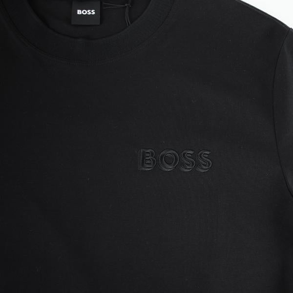 HUGO BOSS コットンジャージーTシャツ ロゴエンブロイダリー