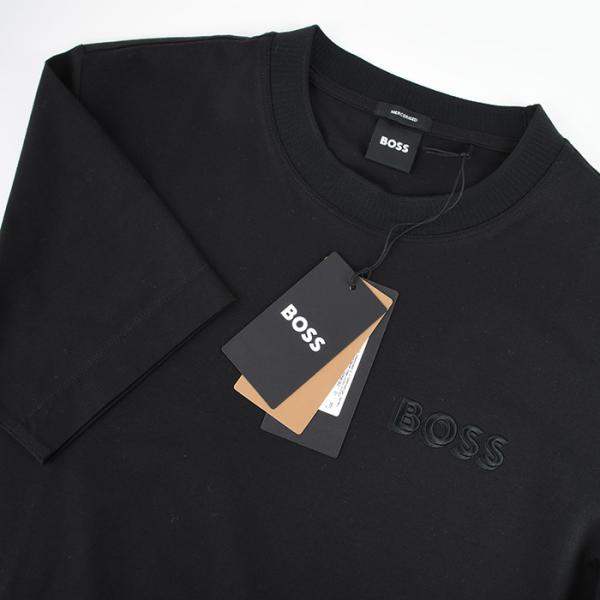 HUGO BOSS コットンジャージーTシャツ ロゴエンブロイダリー