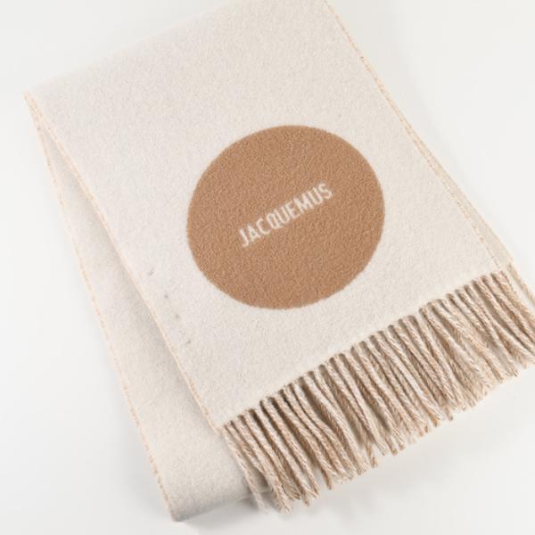 JACQUEMUS L'ECHARPE ROND CARRE Wool scarf