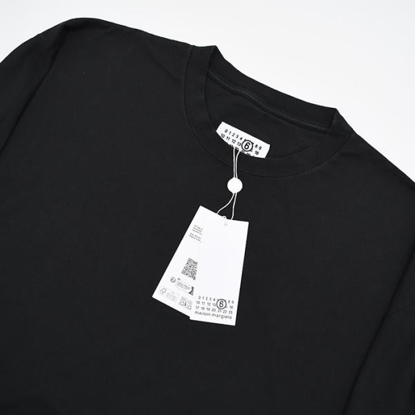 MM6 MAISON MARGIELA ギャバジンポケット付き ロングスリーブTシャツ
