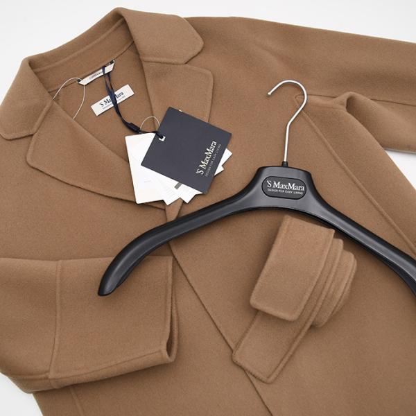 S Max Mara ARONA 퓨어 버진 울 더블 페이스 코트