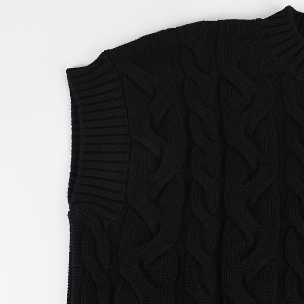 S Max Mara ERIC エリック ピュア コットン ケーブル ニット ベスト