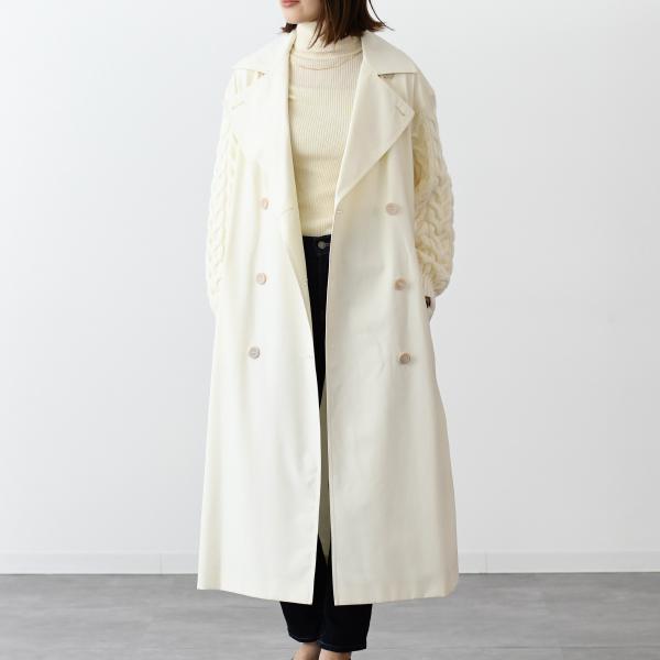 MAX MARA CICLADI 치클라디 울 코튼 개버딘 트렌치 코트