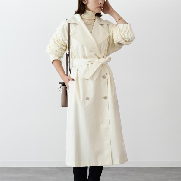 MAX MARA CICLADI 치클라디 울 코튼 개버딘 트렌치 코트