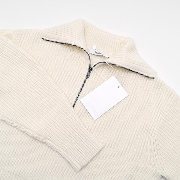 Max Mara NADAR 울 캐시미어 지퍼 스웨터