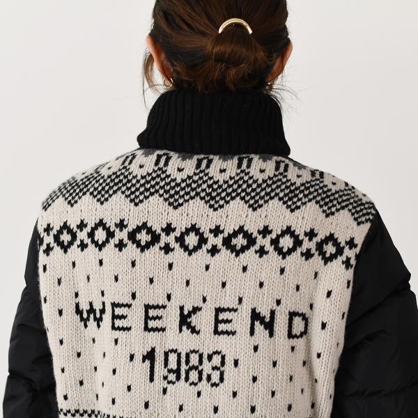 Weekend Max Mara NEUTRO ネウトロ ジャカード インサート ダウン ジャケット