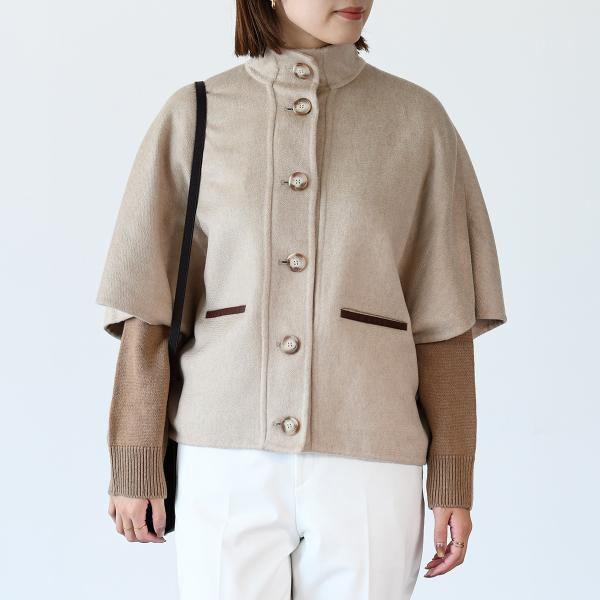 Max Mara ROLL cashmere short cape