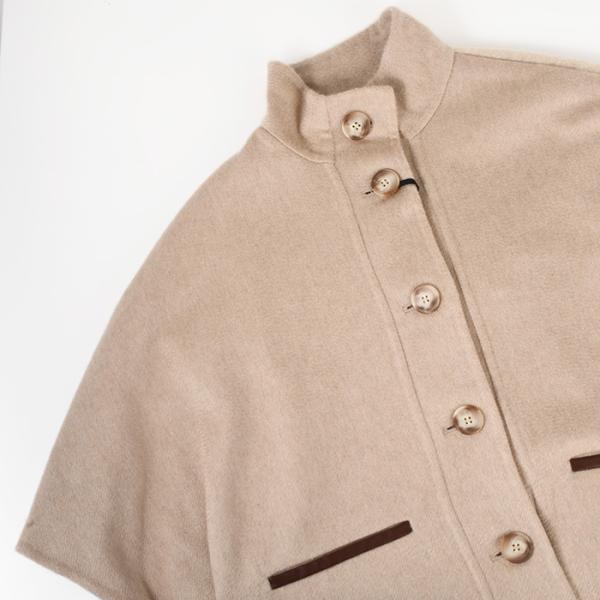 Max Mara ROLL cashmere short cape