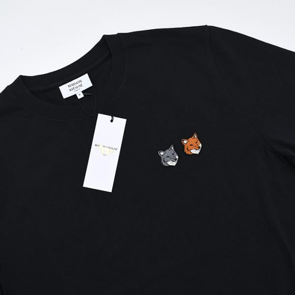 MAISON KITSUNE ダブルFOXパッチクラシックTシャツ