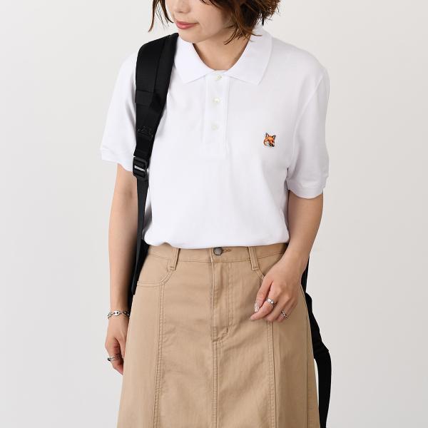 MAISON KITSUNE フォックスヘッド パッチ レギュラー ポロ