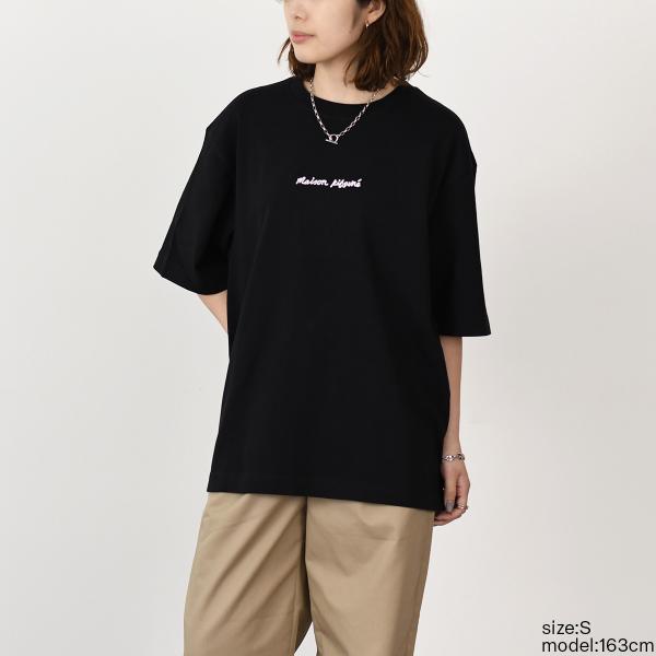 MAISON KITSUNE メゾン キツネ エンブロイダリー オーバーサイズ Tシャツ