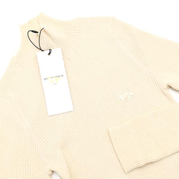 MAISON KITSUNE Baby Fox Fine Wool Rib Turtleneck Jumper