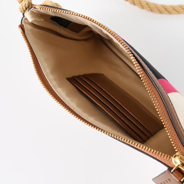 MARNI ストライプキャンバスショルダーバッグ