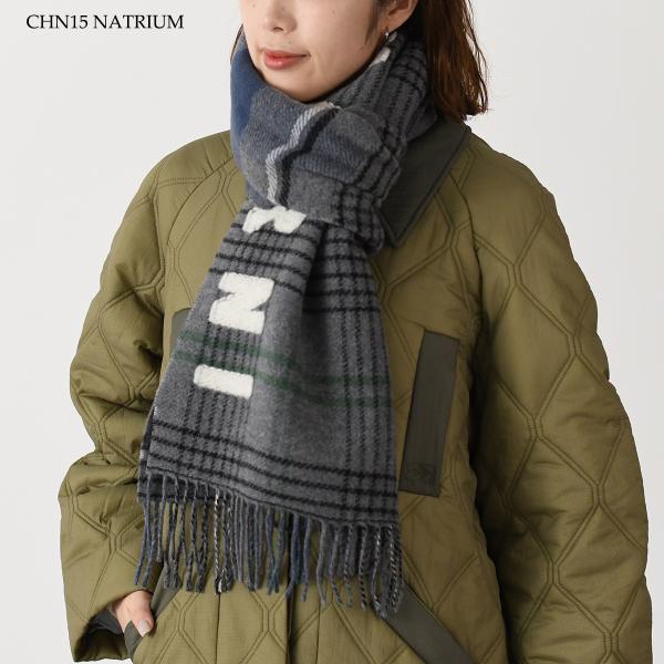 MARNI ダブルチェック ウール製 スカーフ
