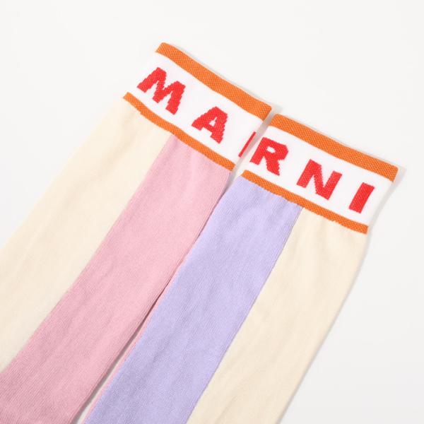 MARNI カラーブロック コットン製ソックス