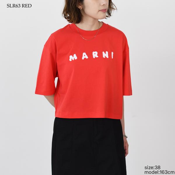 MARNI マルニスクリブルロゴ ボクシーTシャツ