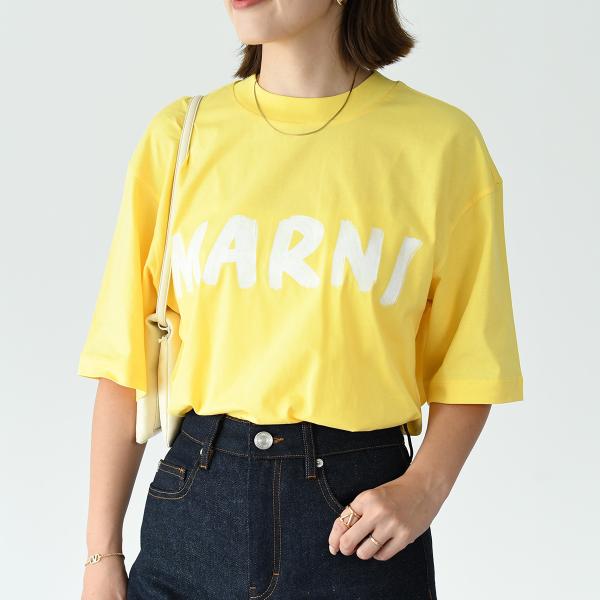 MARNI レタリング ロゴTシャツ THJET49EPHUS