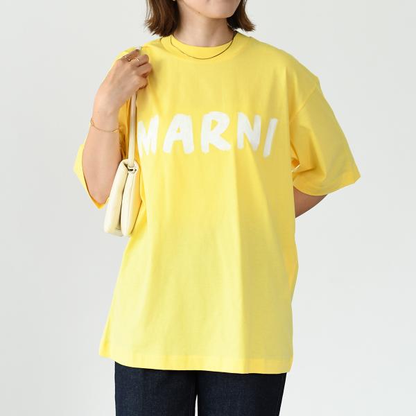 MARNI レタリング ロゴTシャツ THJET49EPHUS