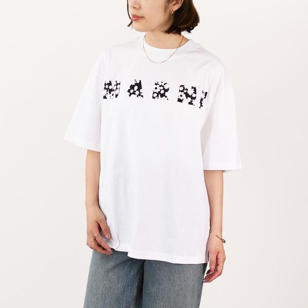 MARNI マルニ Pop Fields ロゴ コットンTシャツ