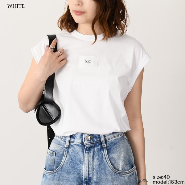 N21 numero ventuno ロゴグラフィックプリント ノースリーブ