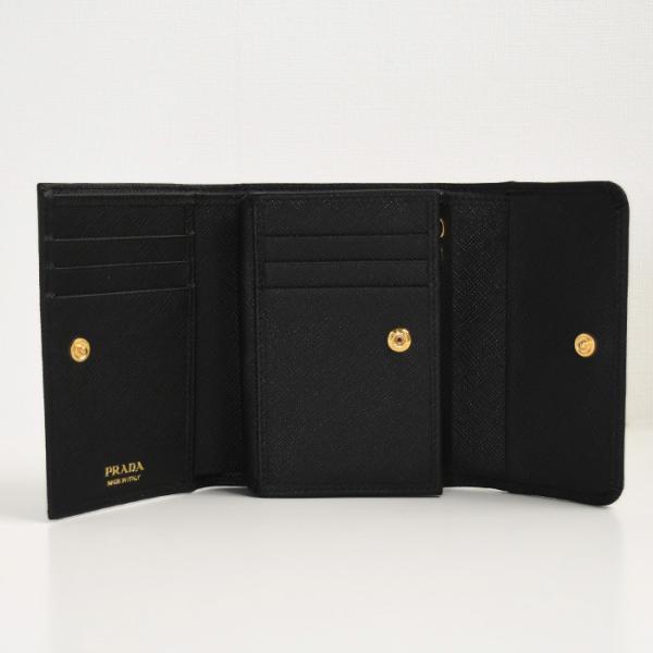 PRADA Prada Saffiano Leather Tri-Fold Wallet