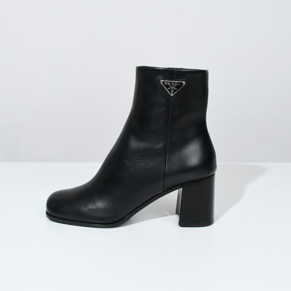 PRADA レザー ブーティー
