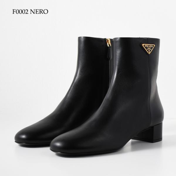 PRADA レザーアンクルブーツ