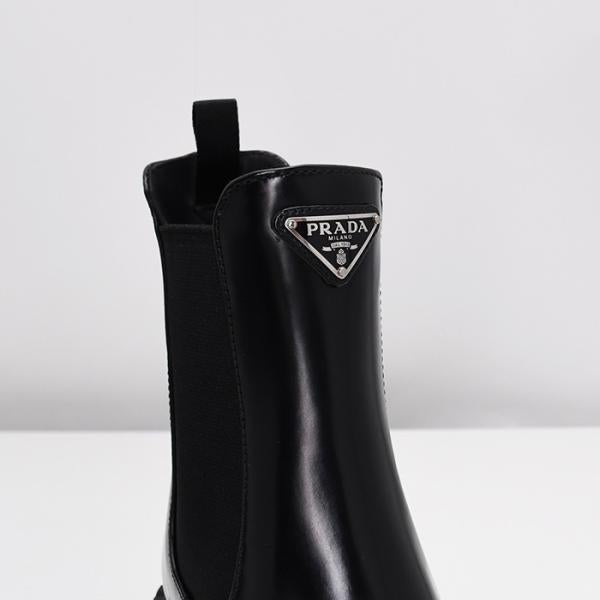 PRADA プラダ ブラッシュドカーフ チェルシーブーツ