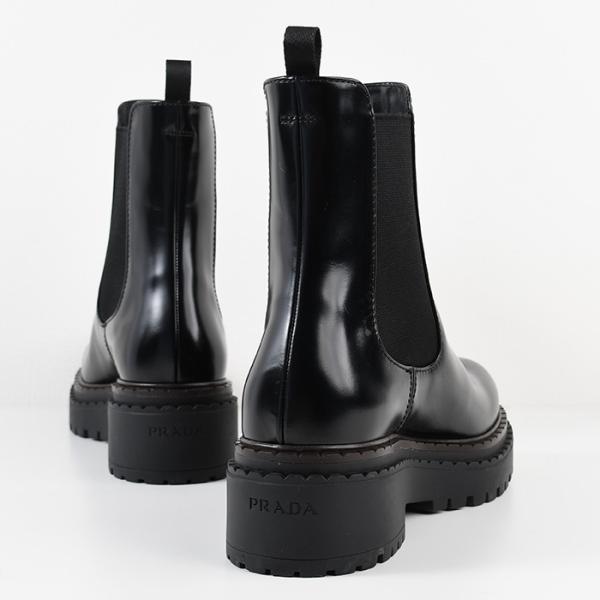PRADA レザー チェルシーブーツ