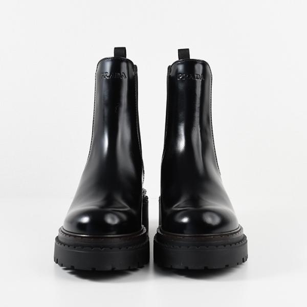 PRADA レザー チェルシーブーツ