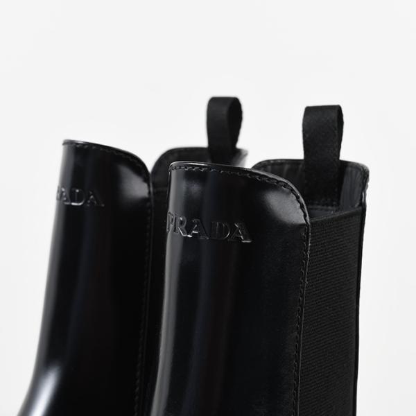 PRADA レザー チェルシーブーツ