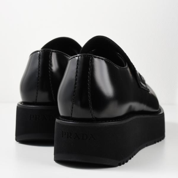 PRADA ブラッシュドレザー ローファー