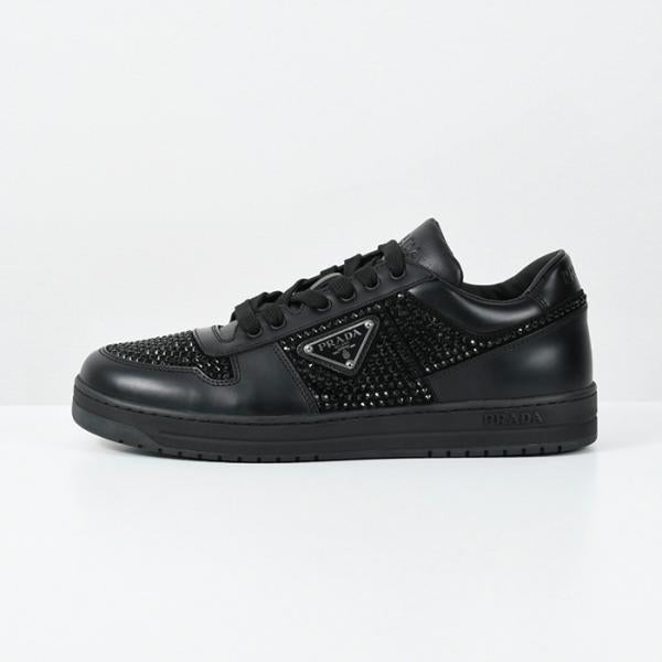 PRADA DownTown leather sneakers with crystals