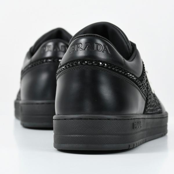 PRADA DownTown leather sneakers with crystals