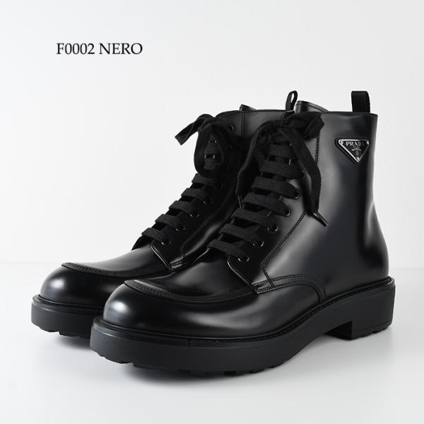 PRADA ブラッシュドレザー ブーツ