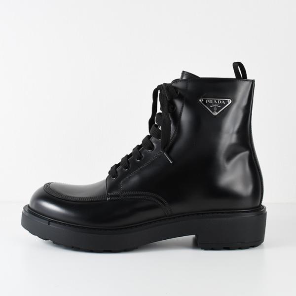 PRADA ブラッシュドレザー ブーツ