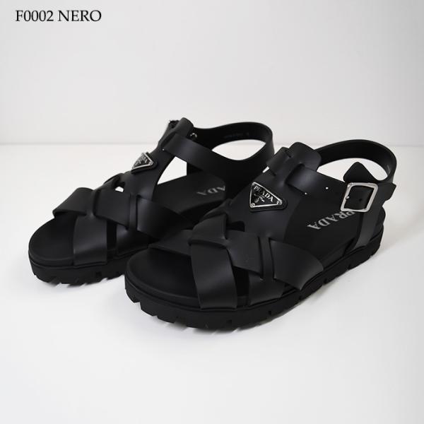 PRADA プラダ ラバー クロスサンダル