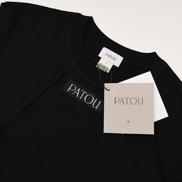 PATOU 파투 오가닉 코튼 파투로고 라벨 티셔츠